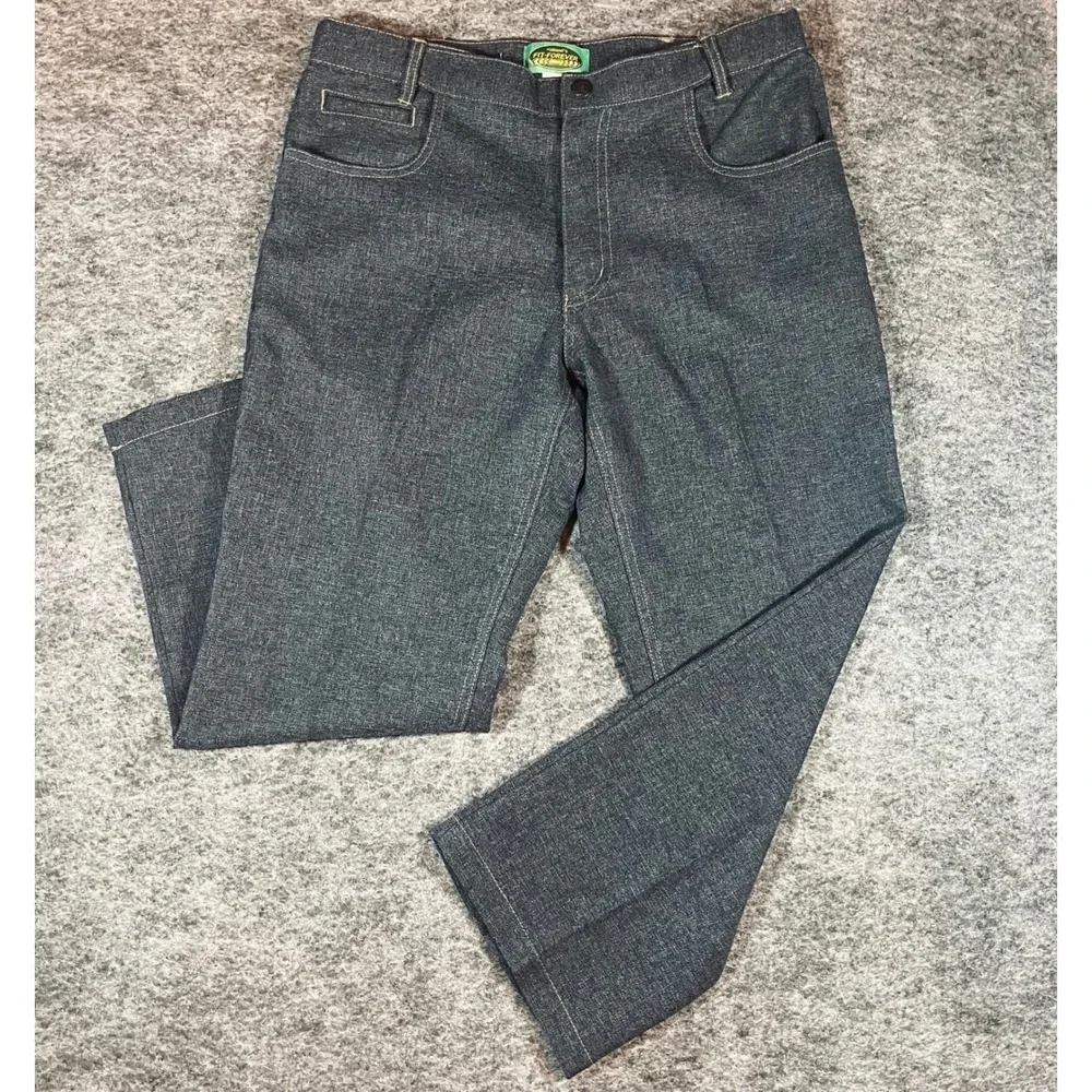 Haband Fit-Forever Casual Pants Trousers Mens 32 Gray Classic Dadcore Durable